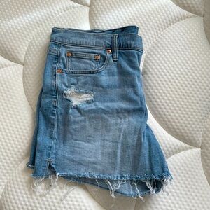 Mid-Rise Girlfriend Jean Shorts